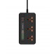 Porodo Multi-Port Power HUB 4 USB-A/USB-C Ultimate Home & Office Kit 2M (Black)