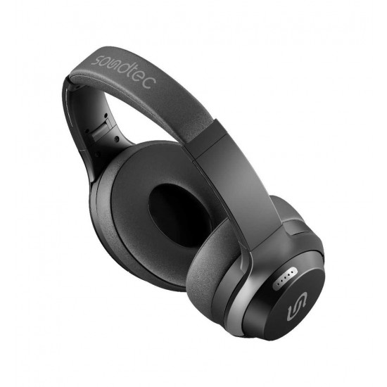 Porodo Soundtec Hush Wireless Over-Ear ANC Headphone (Black)