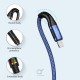 Brave USB-A to Lightning Cable (1.2m, Braided Blue, BDC-34)
