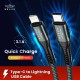 Brave 2-in-1 USB-C to Lightning Cable (1m & 2m, Braided Black, BDC-42)