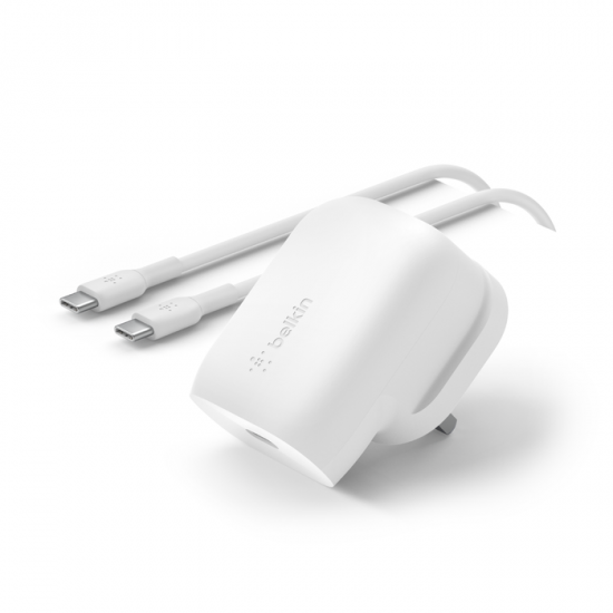 Belkin Boost Charge USB-C PD 3.0 PPS Wall Charger 30W + USB-C  to USB-C Cable