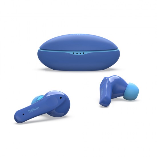 Belkin SoundForm Nano Wireless Earbuds for Kids (Blue)