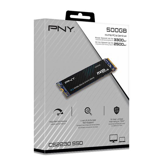 PNY CS2230 500GB with Speed Up to 3300 M.2 NVMe SSD