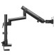 TWISTED MINDS SINGLE MONITOR ALUMINUM POLE-MOUNTED SPRING ASSISTED MONITOR ARM - BLACK