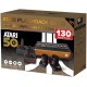 Atari Flashback 50th Anniversary Edition Console, Built In 130 Classic Games, Comes With 2 Wired Game Joysticks, Powered By Micro USB, Gold | AR3080