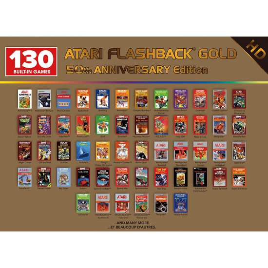Atari Flashback 50th Anniversary Edition Console, Built In 130