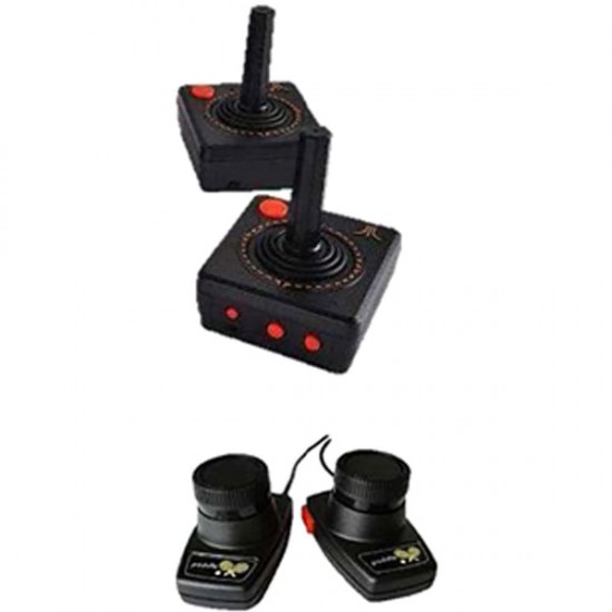 Atari Flashback 50th Anniversary Edition Console, Built In 130 Classic Games, Comes With 2 Wired Game Joysticks, Powered By Micro USB, Gold | AR3080