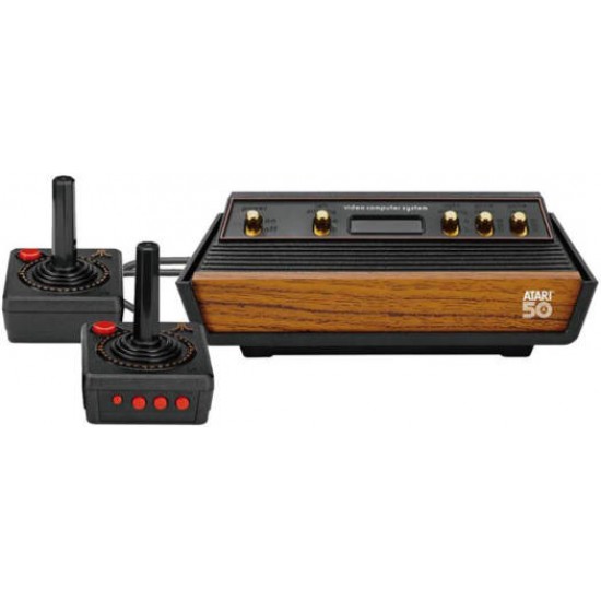 Atari Flashback 50th Anniversary Edition Console, Built In 110 Classic Games, Comes With 2 Wired Game Joysticks, Powered By Micro USB, Black | AR3070