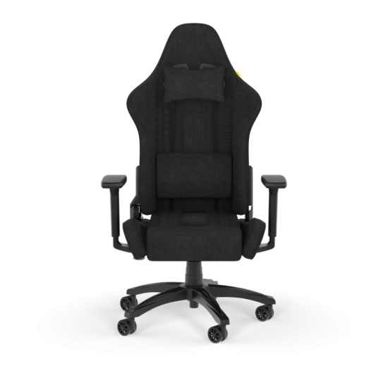 Corsair TC100 Relaxed Gaming Chair - Fabric Black/Black