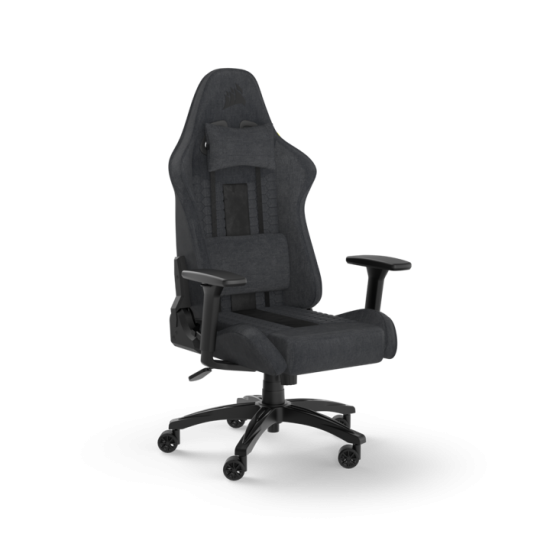 Corsair TC100 Relaxed Gaming Chair - Fabric Black/Grey