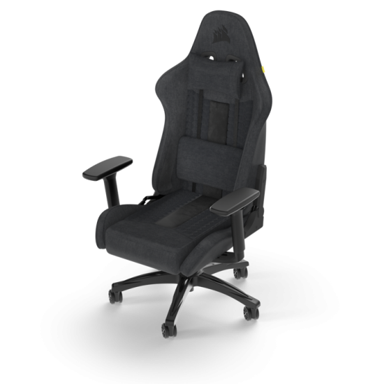 Corsair TC100 Relaxed Gaming Chair - Fabric Black/Grey