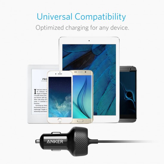Anker PowerDrive 2 Elite Ports with Lightning Connector