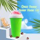 Magic Quick Frozen Smoothies Cup Cooling Cup Double Layer Squeeze Cup Slushy Maker (Green)
