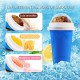 Magic Quick Frozen Smoothies Cup Cooling Cup Double Layer Squeeze Cup Slushy Maker (Blue)