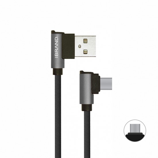 Ibrand USB-A to USB-C Cable 1M - Black