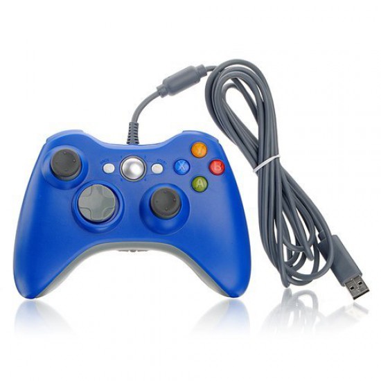 Microsoft Xbox 360 Wired Controller Blue