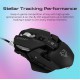 Vertux Gaming Indium Gaming Optimized Precision Wired Mouse Black