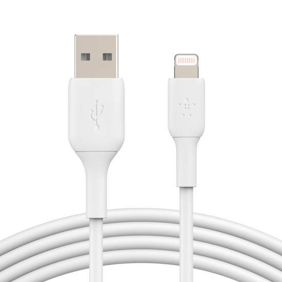 Belkin USB-A To Lightning Cable Nylon 3m - White