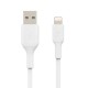 Belkin USB-A To Lightning Cable Nylon 1m - White