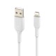 Belkin USB-A To Lightning Cable Nylon 2m - White