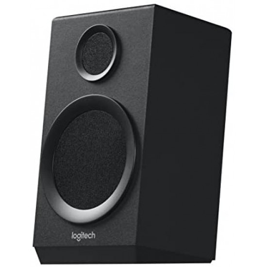 Logitech Z333 Multimedia Speakers, Black with Bluetooth Receiver Audio Adapter