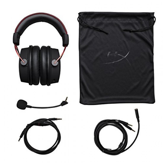 HyperX Cloud Alpha PRo Gaming Headset - Dual Chamber Drivers - Award Winning Comfort - Durable Aluminum Frame - Detachable Microphone - Works with PC, PS4, PS4 PRO, Xbox One, Xbox One S