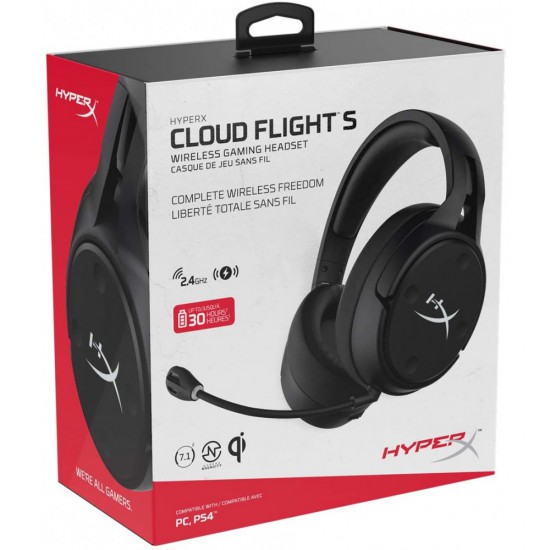 Metafoor kousen En HyperX Cloud Flight S Wireless Gaming Headset - 30 Hour Battery Life -  Immersive In Game Audio - Intuitive Audio and Mic Controls - LED Lighting  Effects - Works with PC/PS4| ICEGAMES