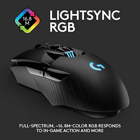 Logitech G903 Lightspeed Wireless Gaming Mouse (16K, Black)