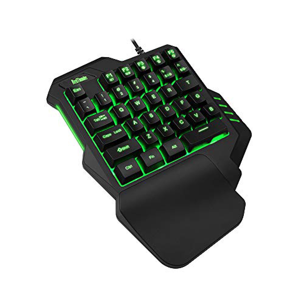 RedThunder G92 One-Handed Gaming Keyboard RGB Backlit Portable Mini ...