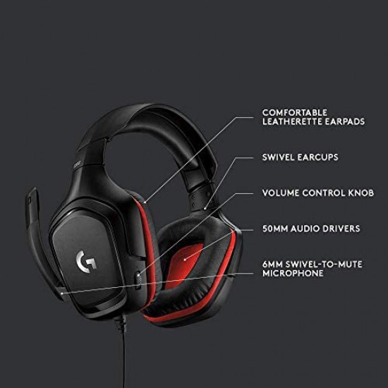 Kerel min Notitie Logitech G332 Stereo Gaming Headset for PC, PS4, Xbox One, Nintendo Switch  |icegames