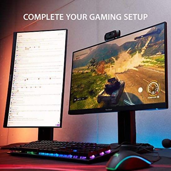 ViewSonic XG2705 27-inch Full HD IPS Gaming Monitor with AMD FreeSync, 2x HDMI, 144Hz, 1ms, DisplayPort, 2x HDMI for Esports, Black
