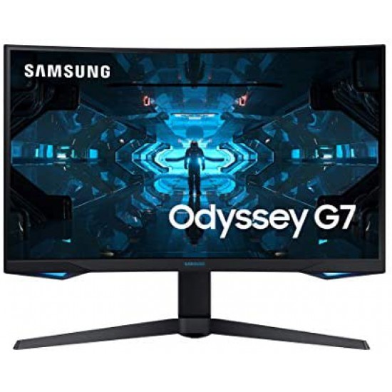 Samsung Odyssey G7 Curved Gaming Monitor, 32 Inch, 240hz, 1000R, 1ms, 1440p, Black - LC32G75TQSMXUE