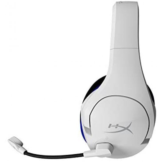 HyperX Cloud Stinger Core, Wireless Gaming Headset, for PS4, PS5, PC, Lightweight, Durable Steel Sliders, Noise-Cancelling Microphone - White