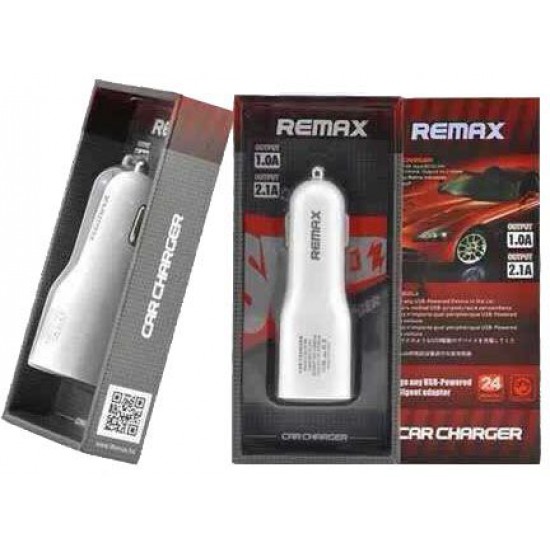 Remax Car Charger 2 Output 2.1A / 1.0A