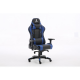Devo Gaming Chair - Fliktik Carbon Fiber Blue