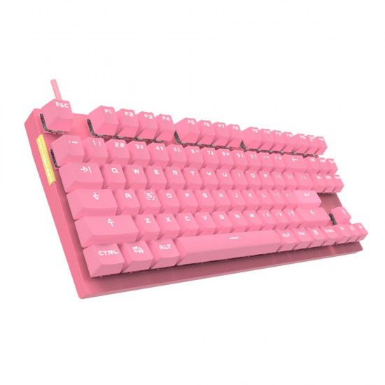 Motospeed GK82 Wired/Bluetooth Mechanical Gaming Keyboard [Pink] - Red ...