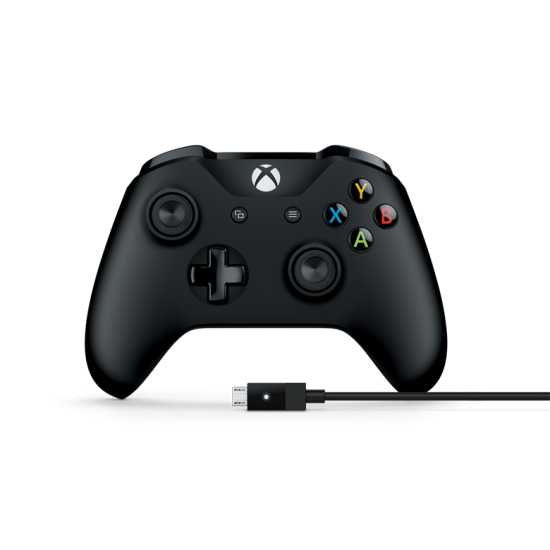 XBOX Wireless Controller (Black) + Cable for Windows