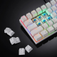 Motospeed CK62 Wired/Bluetooth Mechanical Keyboard [White] - Blue Switches - Arabic