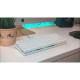 Motospeed CK62 Wired/Bluetooth Mechanical Keyboard [White] - Red Switches - Arabic
