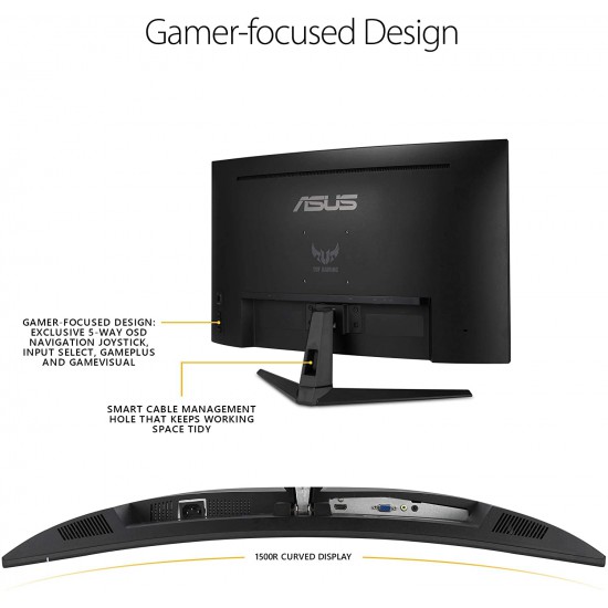 ASUS TUF Gaming VG328H1B Curved Gaming Monitor –31.5" Full HD 165Hz , 1MS