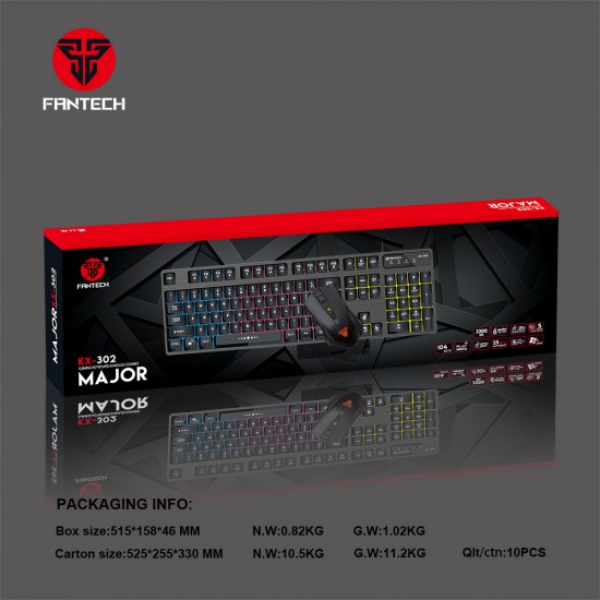 Fantech KX-302s Major Gaming Keyboard and Mouse Combo