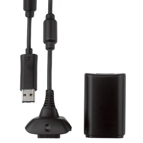Official Xbox 360 Play and Charge Kit - Black (Xbox 360)