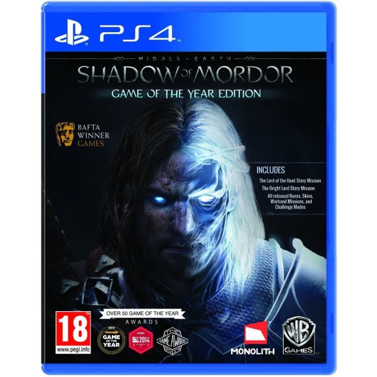 (USED) Shadow of Mordor - Game of the Year Edition - playstation 4 (USED)