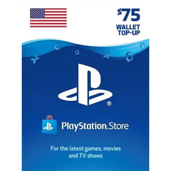 75$ PlayStation Store Gift Card USA 
