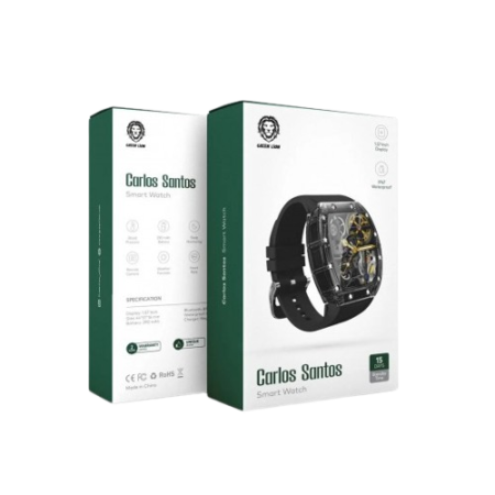 Green Lion Carlos Santos Smart Watch - Black
