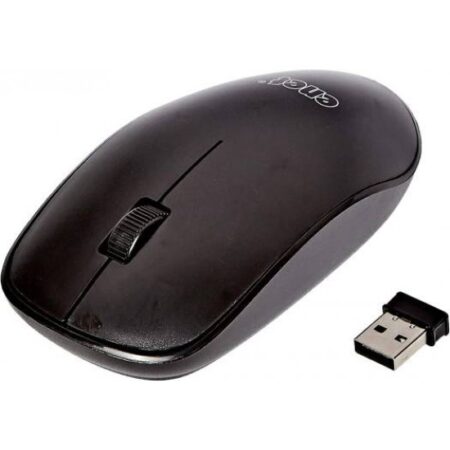 Enet G212 2.4Ghz Wireless Mouse, With USB Receiver, Adjustable 1600DPI, PC, Black