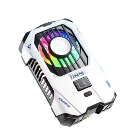 X136 Back Clip Mobile Phone Cooler 2500mAH Semiconductor Cooling Fan (white)