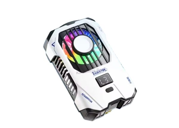 X136 Back Clip Mobile Phone Cooler 2500mAH Semiconductor Cooling Fan (white)