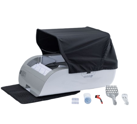 Smart Automatic Self Cleaning Cat Litter Box Toilet (grey)